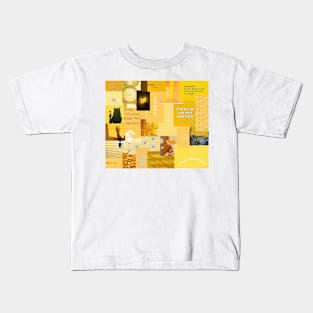 yellow aesthetic collage Kids T-Shirt